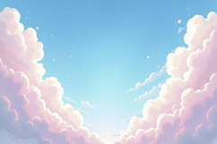 Pastel Pink Clouds Background Wallpaper Product Image 1