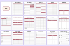 Ultimate 2026 ADHD Life Organizer Bundle Canva Interiors Product Image 10