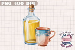 Sicilian Summer Market Clipart PNG Sublimation Fruit Lemon Product Image 1