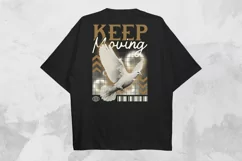 Keep Moving Streetwear PNG T-shirt Design Product Image 1