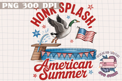 Retro Goose 4th of July PNG Sublimation - Independence Day Product Image 1