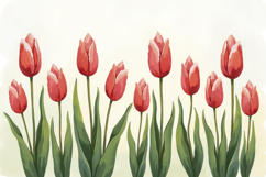 Tulips Flower Background Product Image 1