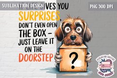 Sarcastic Quote Animal Sublimation Design PNG Life Rules Fun Product Image 1