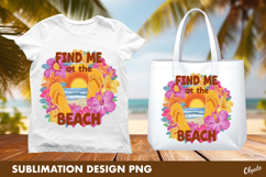Summer, Beach Tshirt Design Sublimation Product Image 1
