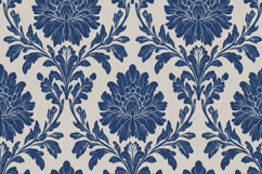 Blue Flowers Background Wallpaper Product Image 1