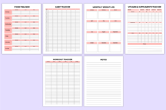 2026 Health &amp; Fitness Journal Canva Template Product Image 9