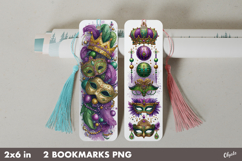 Mardi Gras Bookmark PNG. Carnival Bookmark PNG Product Image 1