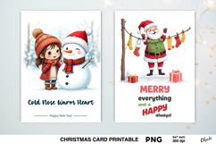 Christmas Celebration, Printing Card PNG Product Image 1