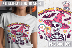 Halloween Skeleton Clipart PNG Sublimation Colored Sarcastic Product Image 1