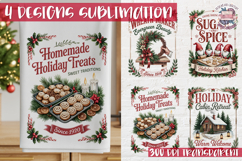 Christmas Vintage Clipart Bundle Sublimation 224 PNG Towels Product Image 8