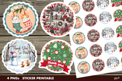 Thank You Stickers, Christmas Sticker, Stickers PNG Product Image 1