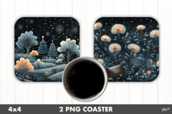 Magic Christmas, Fairy Christmas Coaster PNG Product Image 1