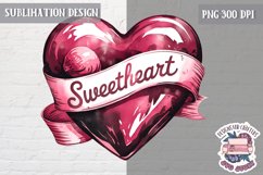 Valentine Quote Symbol Love Sublimation Design PNG Heart Product Image 1