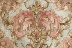 Baroque Damask Pattern Texture Background Wallpaper Product Image 1