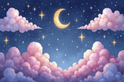 Dreamy Night Sky Background Wallpaper Product Image 1