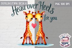Valentine Love Animals Cute Quote Sublimation Design PNG Product Image 1