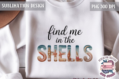 Summer Beach Sea Quote Watercolor Sublimation PNG Product Image 1