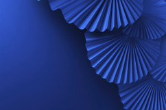 Blue Paper Circle Background Wallpaper Product Image 1