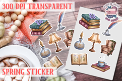 Spring sticker Cute vintage flowers Love PNG Funny Product Image 1