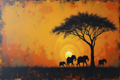African Safari Nature Scene Background Wallpaper Product Image 1