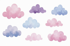 Pastel Clouds Background Wallpaper Product Image 1