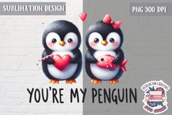 Valentine Love Animals Cute Quote Sublimation Design PNG Product Image 1