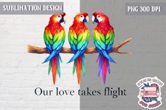 Valentine Love Animals Cute Quote Sublimation Design PNG Product Image 1