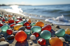Colorful Sea Glass Background Wallpaper Product Image 1