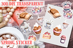 Spring sticker Cute vintage flowers Love PNG Funny Product Image 1