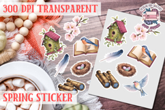 Spring sticker Cute vintage flowers Love PNG Funny Product Image 1