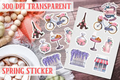 Spring sticker Cute vintage flowers Love PNG Funny Product Image 1