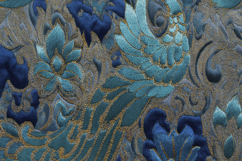 Richly Decorative Woven Fabric Background Wallpaper Product Image 1