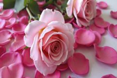 Pink Rose Background Wallpaper Product Image 1