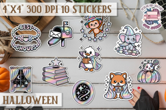 Halloween sticker Kawaii PNG pastel holographic foil Product Image 1