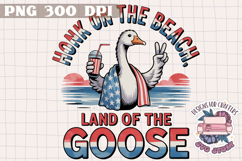Retro Goose 4th of July PNG Sublimation - Independence Day Product Image 1