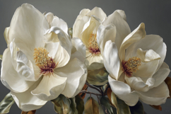 White Magnolia Flower Background Product Image 1