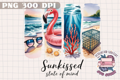 Summer Beach Brushstrokes PNG Sublimation Seaside Coastal Product Image 1