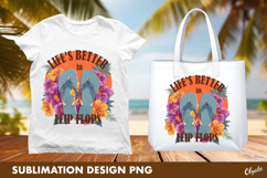 Summer Tshirt Design, Tropical Beach Sublimation Product Image 1