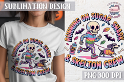 Halloween Skeleton Clipart PNG Sublimation Colored Sarcastic Product Image 1