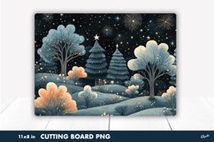 Cutting Board Winter Magic PNG Product Image 1