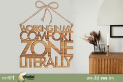 SVG Design. Motivational phrases 3d. Laser Cut Decor. Product Image 1