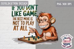 Sarcastic Quote Animal Sublimation Design PNG Life Rules Fun Product Image 1
