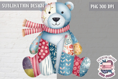 Cute Patchwork Animal Sublimation Design PNG kids t-shirt Product Image 1