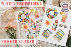Summer sticker Cute flowers Love Picnic Beach Spring Product Image 1