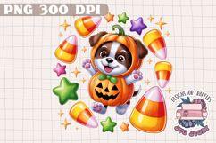 Cute Halloween Animal Autumn Sublimation design Fall KIds Product Image 1