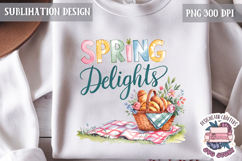 Cute Easter Quote Sublimation Design PNG Spring Flower Product Image 1