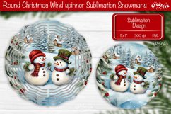 Christmas wind spinner Sublimation Christmas Decor round PNG Product Image 1