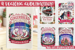 Christmas Vintage Quote Clipart PNG Sublimation 4 Design Product Image 1