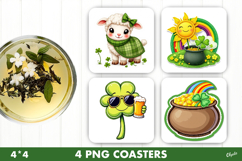 St Patrick’s Day Coaster Design, Patricks Coaster PNG Product Image 1