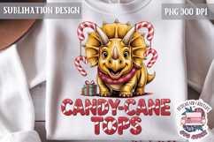 Christmas Dinosaur Funny Quote Sublimation design Tshirt Product Image 1